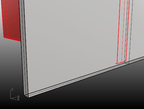 Wires show through shaded surfaces