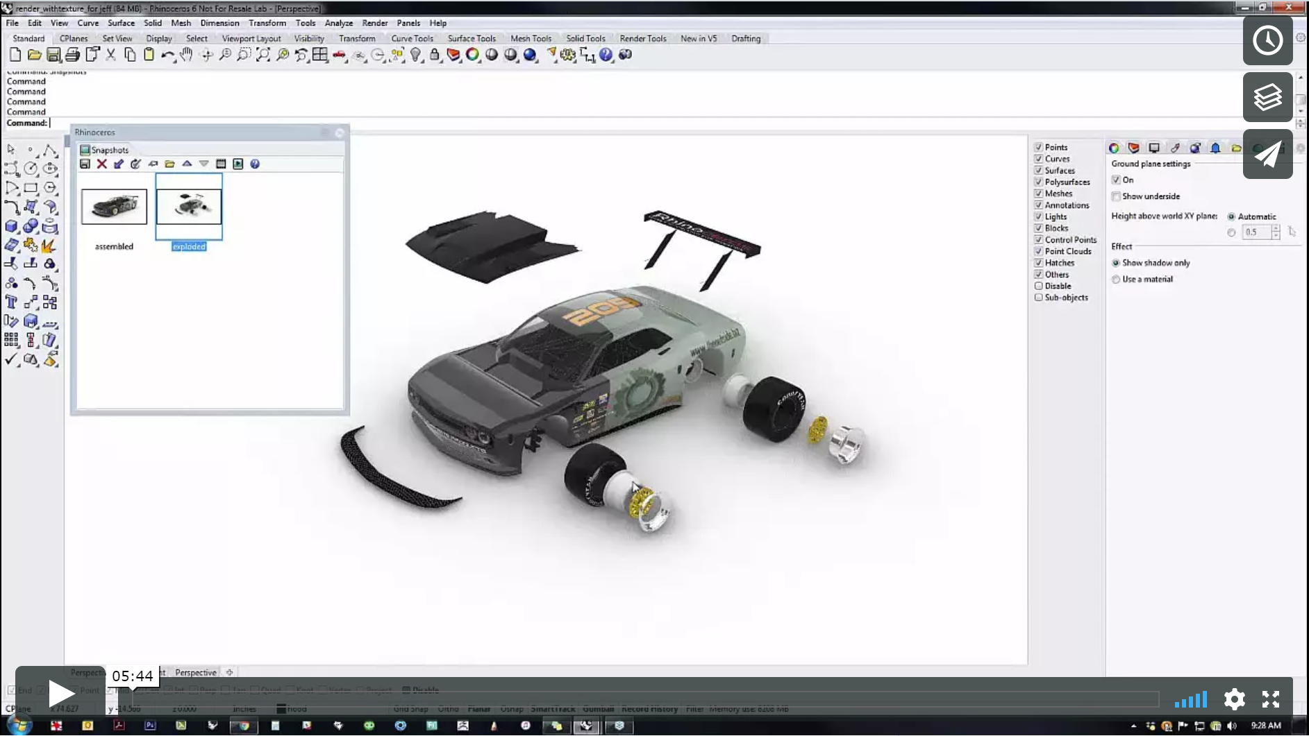 Use Snapshots to assemble the model
